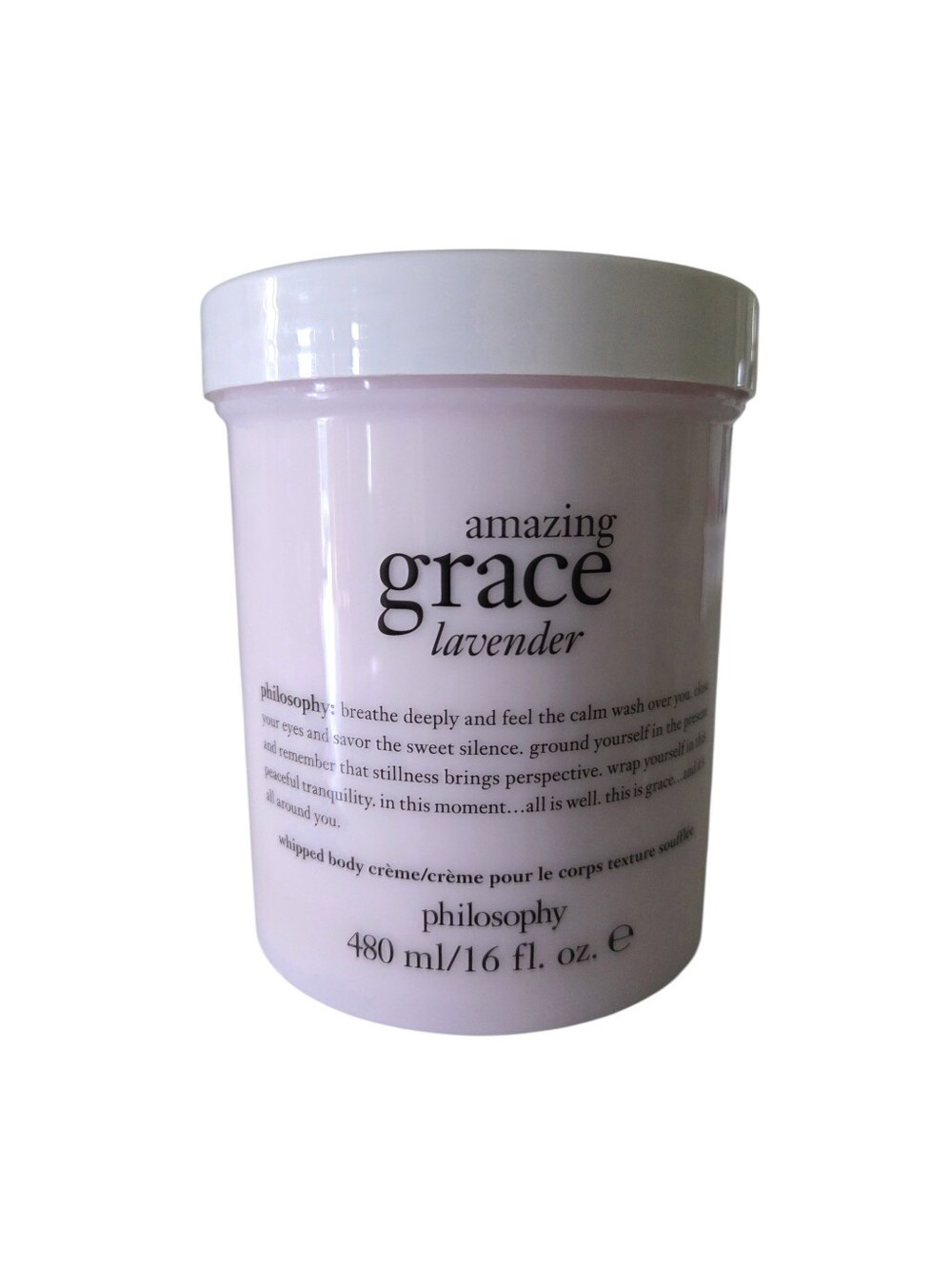 Philosophy Amazing Grace Lavender Whipped Body Creme, 16 Fl Oz, NEW AND SEALED.